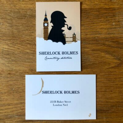 Marque-page La carte de visite de Sherlock Holmes